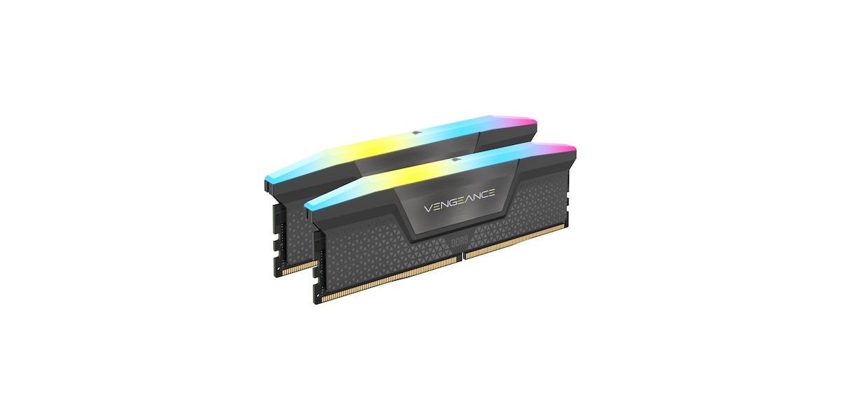 Kit Memorie Corsair VENGEANCE RGB 64GB (2x32GB) DDR5 5600MHz CL40...