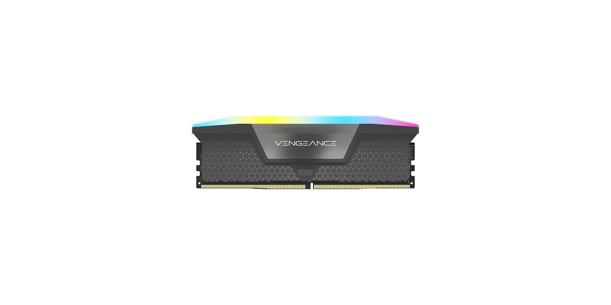 Kit Memorie Corsair VENGEANCE RGB 64GB (2x32GB) DDR5 5600MHz CL40...