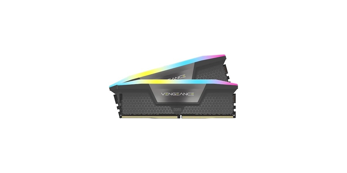 Kit Memorie Corsair VENGEANCE RGB 64GB (2x32GB) DDR5 5600MHz CL40...