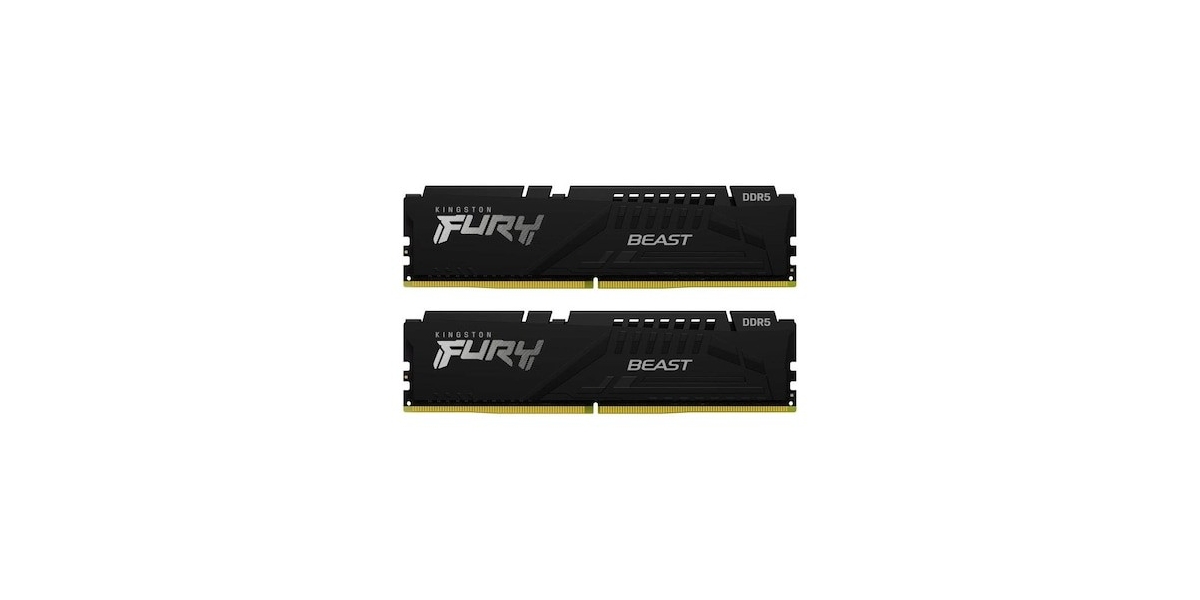 Memorie RAM Kingston FURY Beast Black 16GB DDR5 (KF560C40BBK2-16) 