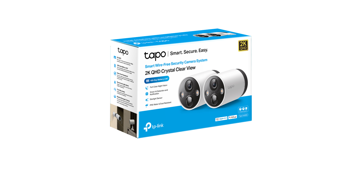 Tapo C420S2 TP-Link - Sistem de supraveghere video, 2K QHD, Night Vision...