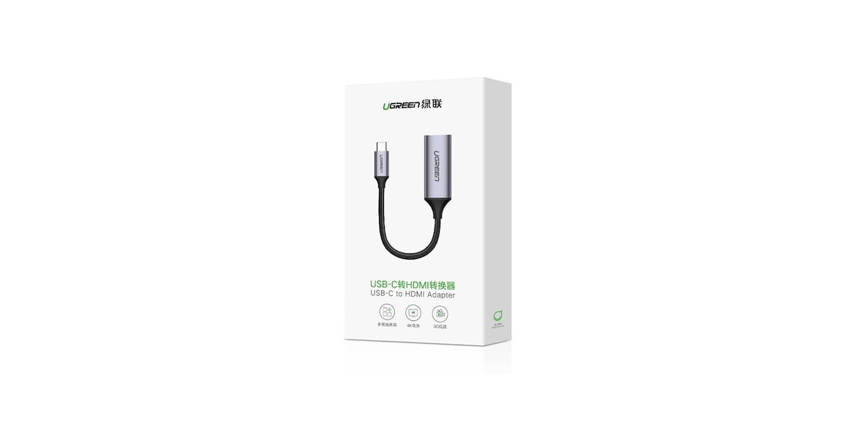 Adaptor video Ugreen CM297 USB Type-C (T) la 1 x HDMI (M), negru, 70444...