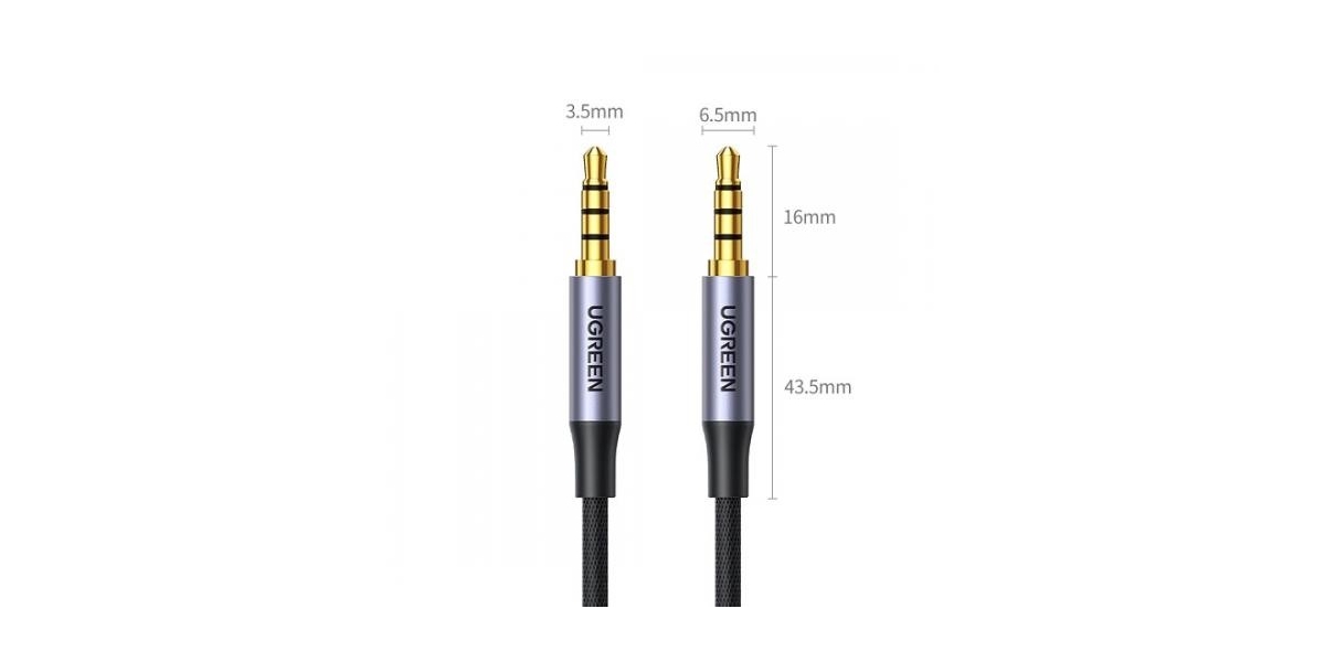 Cablu audio Ugreen AV183, stereo 4-pini (3.5 mm jack T/T), negru 613668