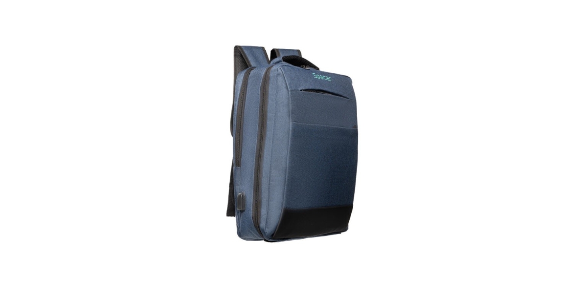 Rucsac Spacer New York Blue SPBP-NEW-YORK-BL 17", waterproof, albastru 