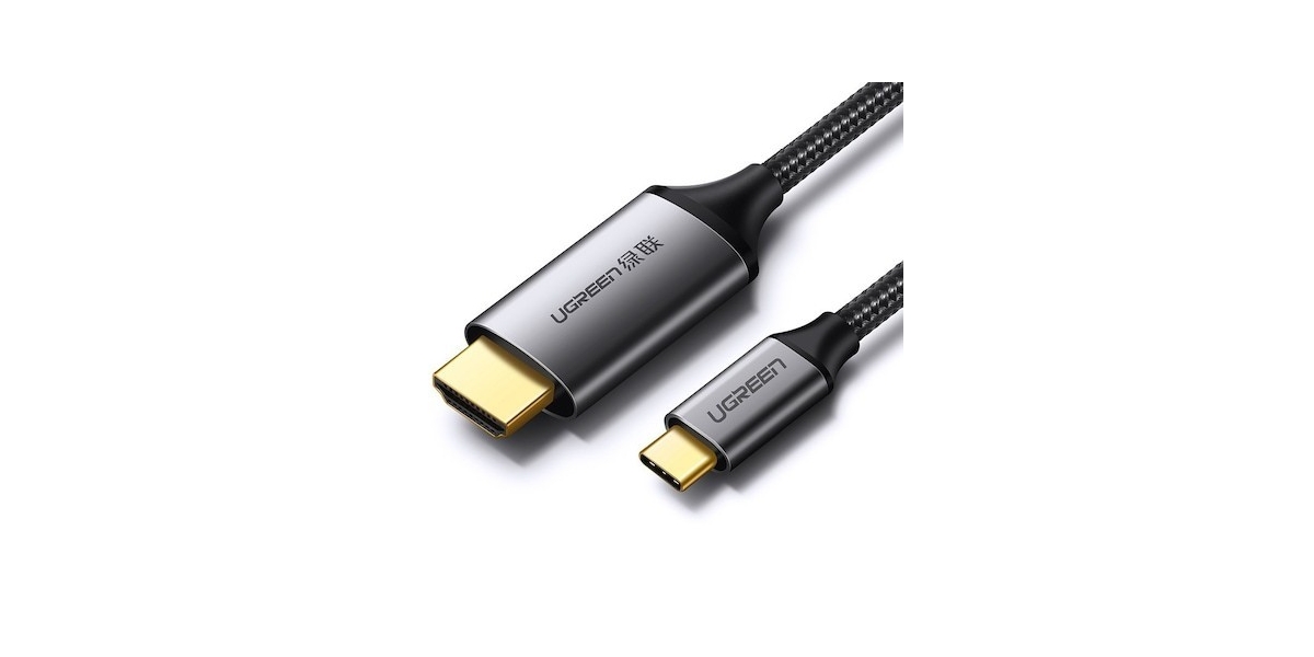 Cablu video Ugreen MM142 USB Type-C (T) la HDMI (T), 1.5m, negru 