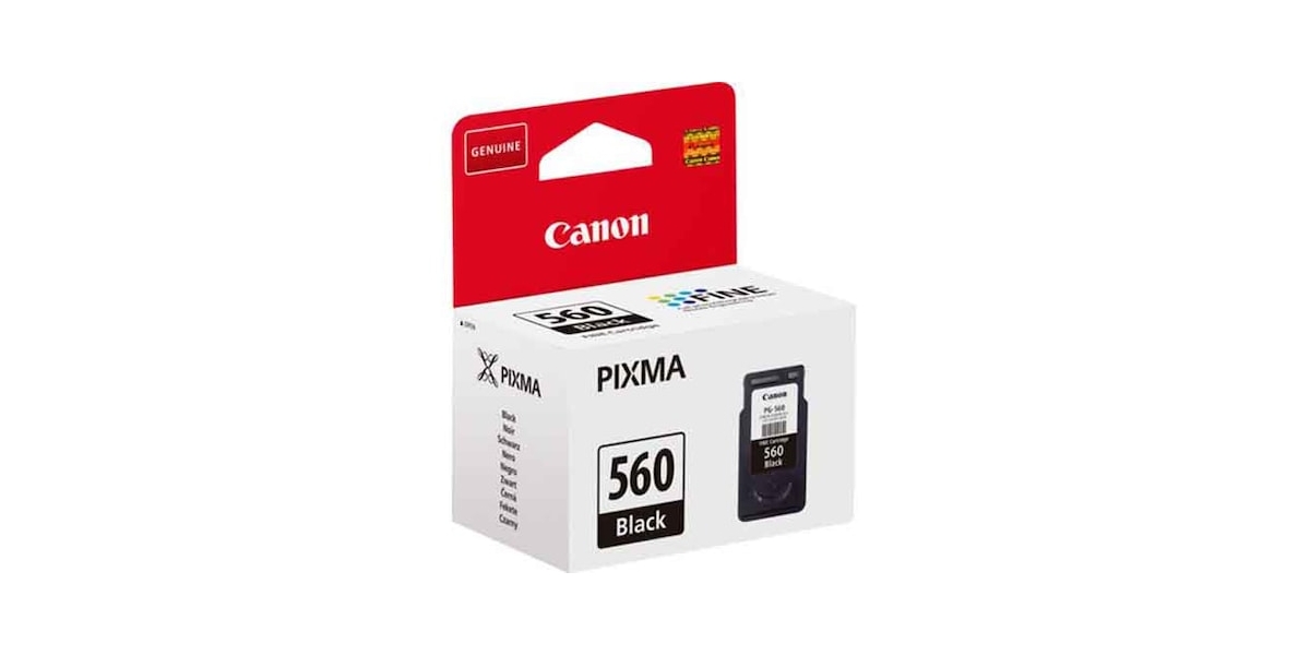 Cartus cerneala Canon PG-560, negru, capacitate 7.5ml / 180 pagini 614150