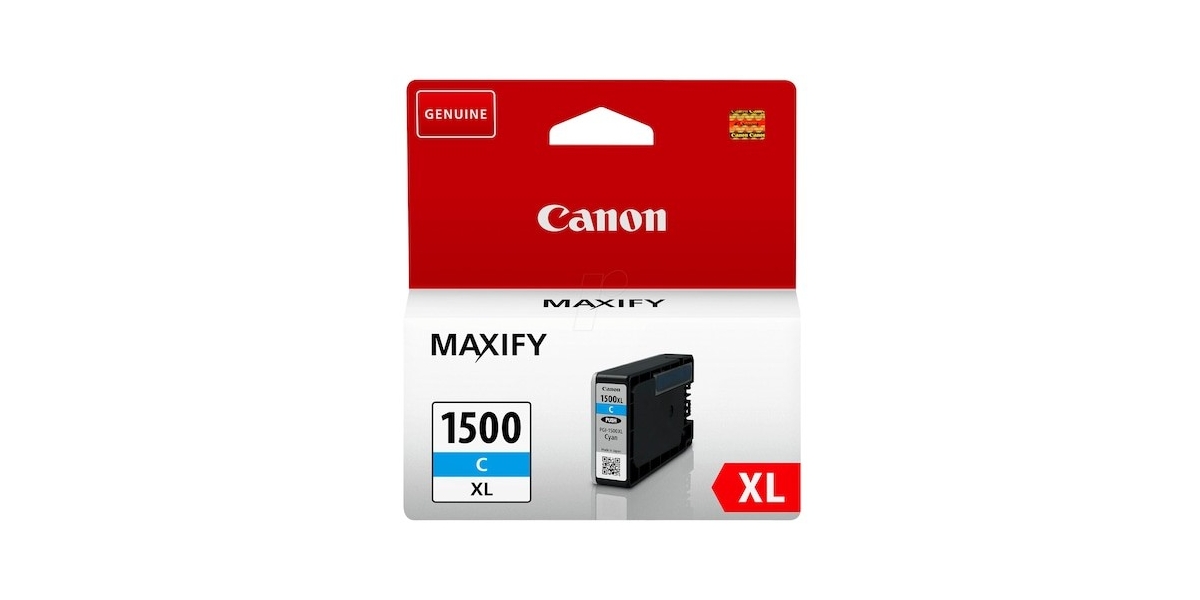 Cartus cerneala Canon PGI1500XLC, cyan, Dual Resistant High Density, 1020...