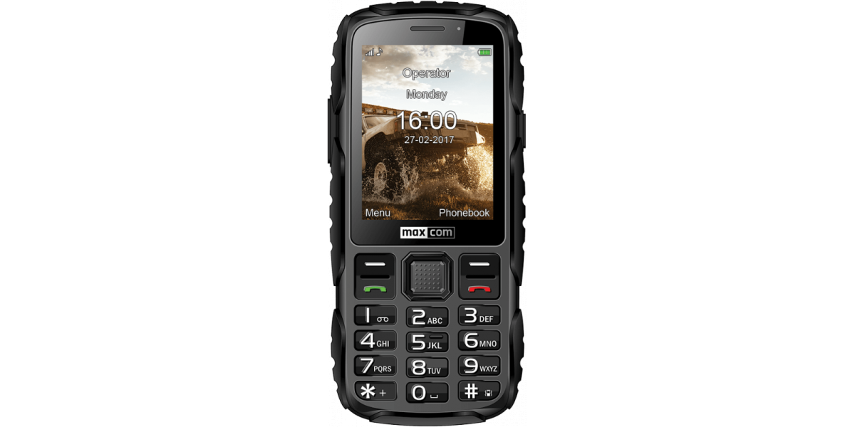 Maxcom MM920, IP67, Single SIM, 2.8", 2G, Black, MM920 Black 