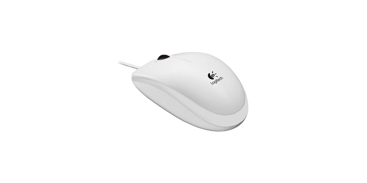 Mouse Logitech B100 cu fir, optic, alb (910-003360) 614662