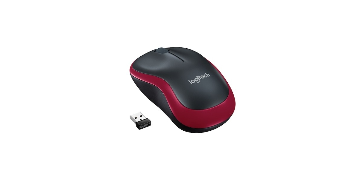 Mouse Logitech M185 Wireless, USB, Rosu (910-002240) 614652