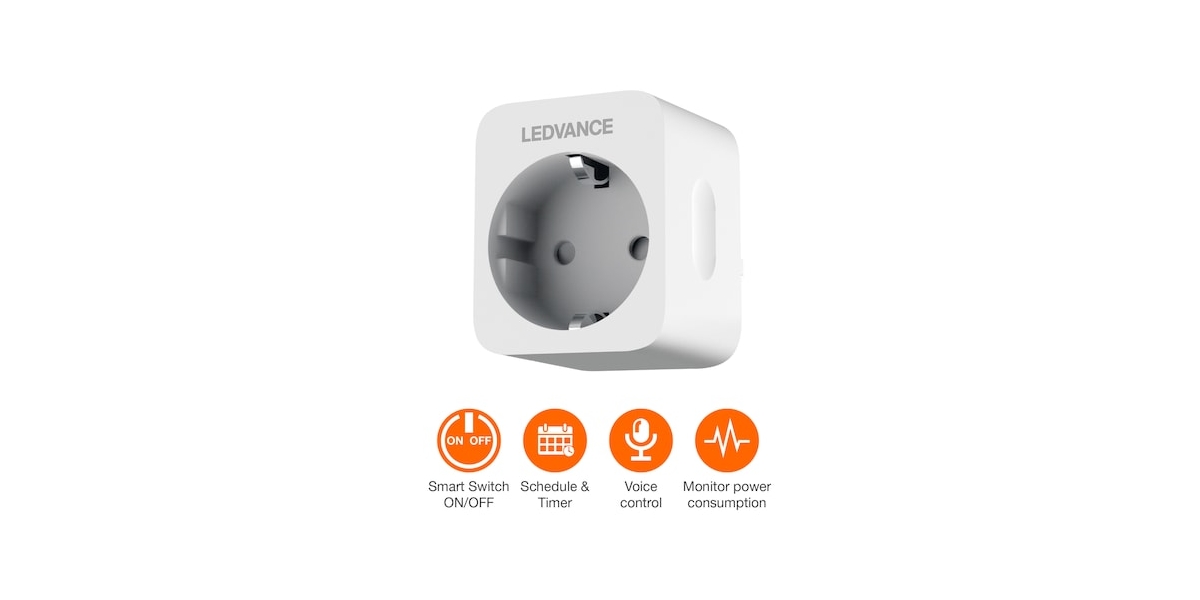 Priza Inteligenta Ledvance Smart + WIFI, 2300W, alb (4058075537248) 613802