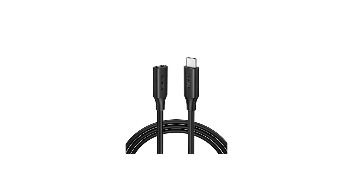 Cablu USB Ugreen prelungitor US353, USB Type-C (T) la USB Type-C (M), negru...