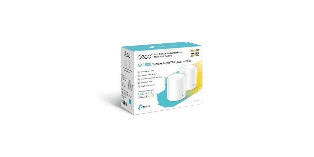 TP-Link Deco X20 (2-pack) AX1800 mesh Wi-Fi 6 System 630041