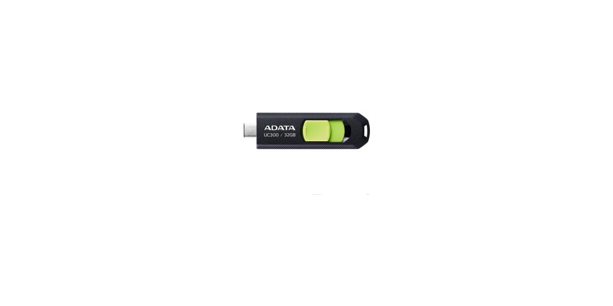 Memorie USB Type-C 3.2 Adata 32 GB, negru / verde (ACHO-UC300-32G-RBK/GN) 