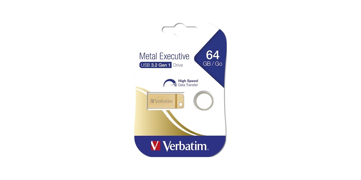 Memorie USB Verbatim Metal Executive 3.0 64GB, Gold (99106) 631346