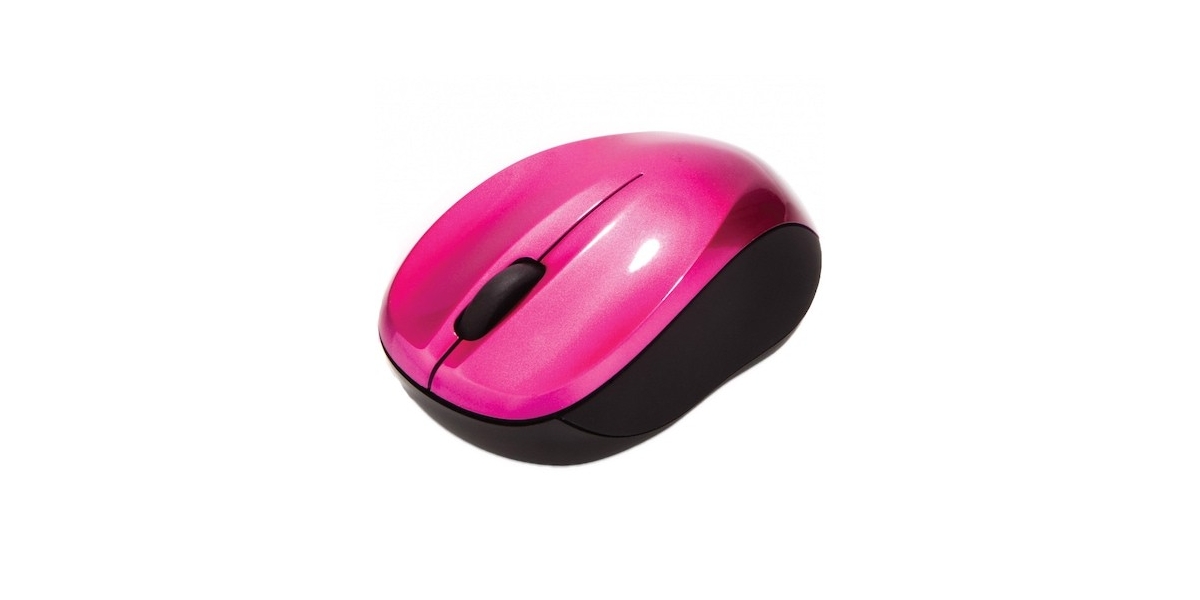 Mouse wireless Verbatim Go Nano 49043, 1600 dpi, USB, Roz 631338