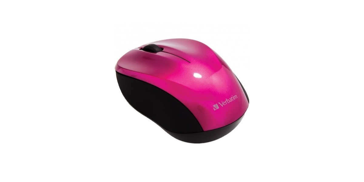 Mouse wireless Verbatim Go Nano 49043, 1600 dpi, USB, Roz 631339