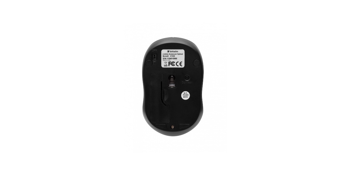 Mouse wireless Verbatim Go Nano 49043, 1600 dpi, USB, Roz 631341