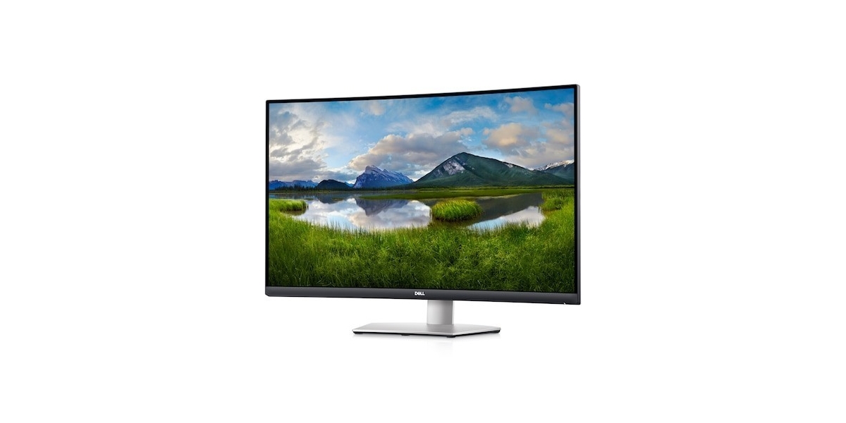 Monitor curbat LED VA Dell 31.5" S3221QSA, UHD 4K, Display Port, Argintiu...