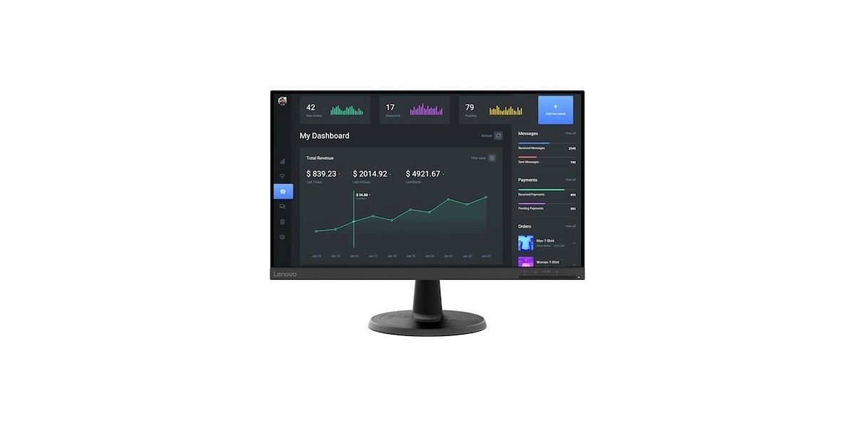 Monitor LED VA Lenovo 23.8" 67A4KAC6EU, Full HD, Negru 634158