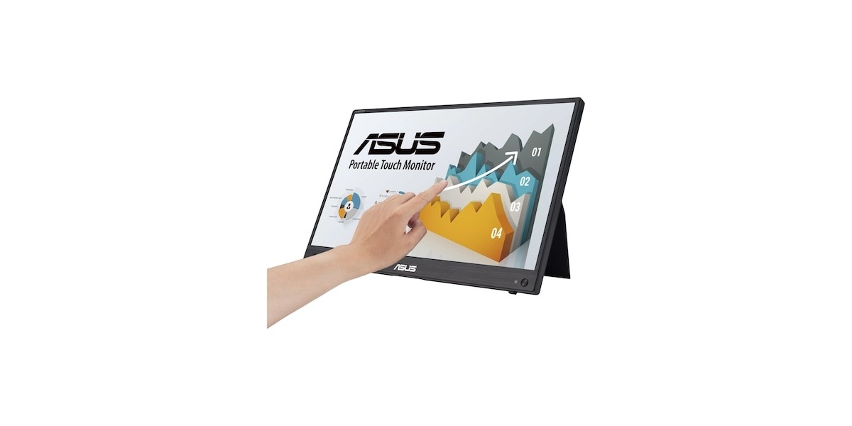 Monitor portabil LED IPS Asus ZenScreen 15.6" MB16AHT, Full HD, Touchscreen,...