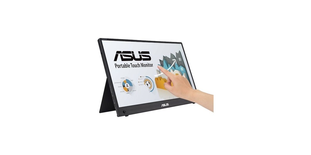 Monitor portabil LED IPS Asus ZenScreen 15.6" MB16AHT, Full HD, Touchscreen,...