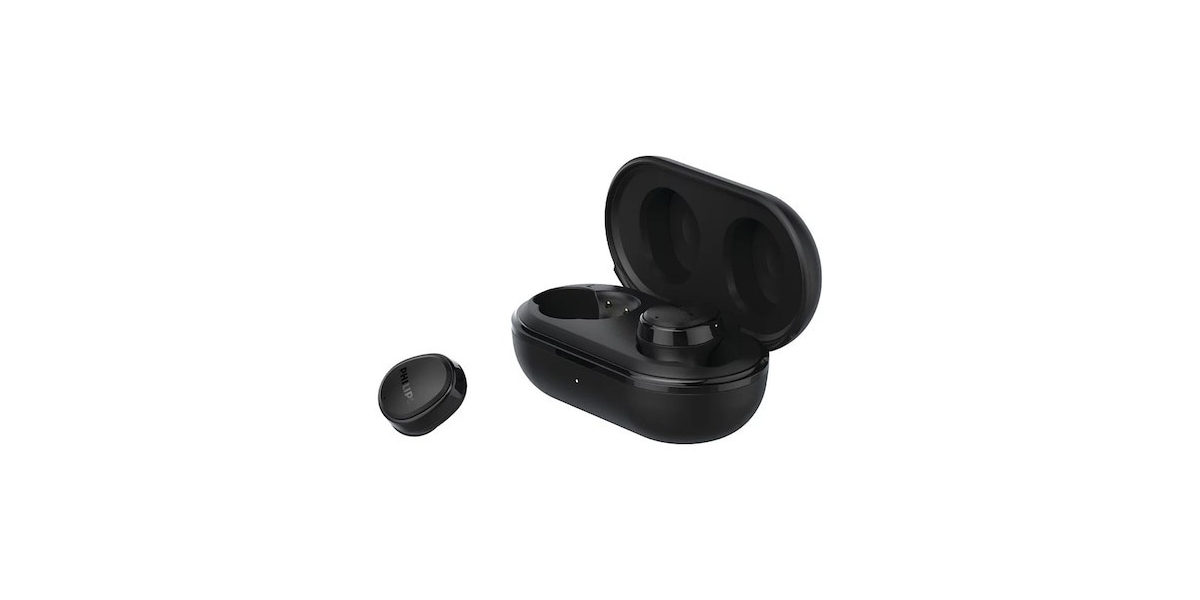 Casti audio True Wireless Philips TAT4556BK/00, Waterproof, Negru 