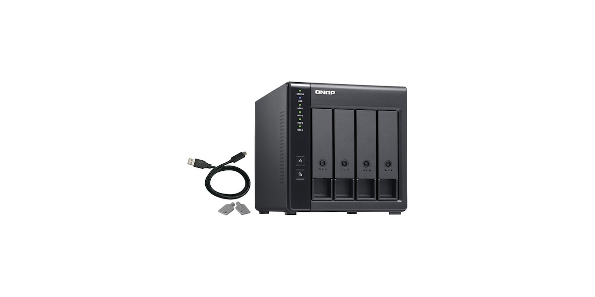 RAID USB Qnap TR-004 4-Bay, 3Gbps, 1 x USB 3.0 Type-c, Tower 638523