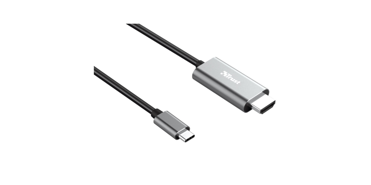 Cablu Trust Calyx TR-23332, USB-C to HDMI, 1.8m, negru 