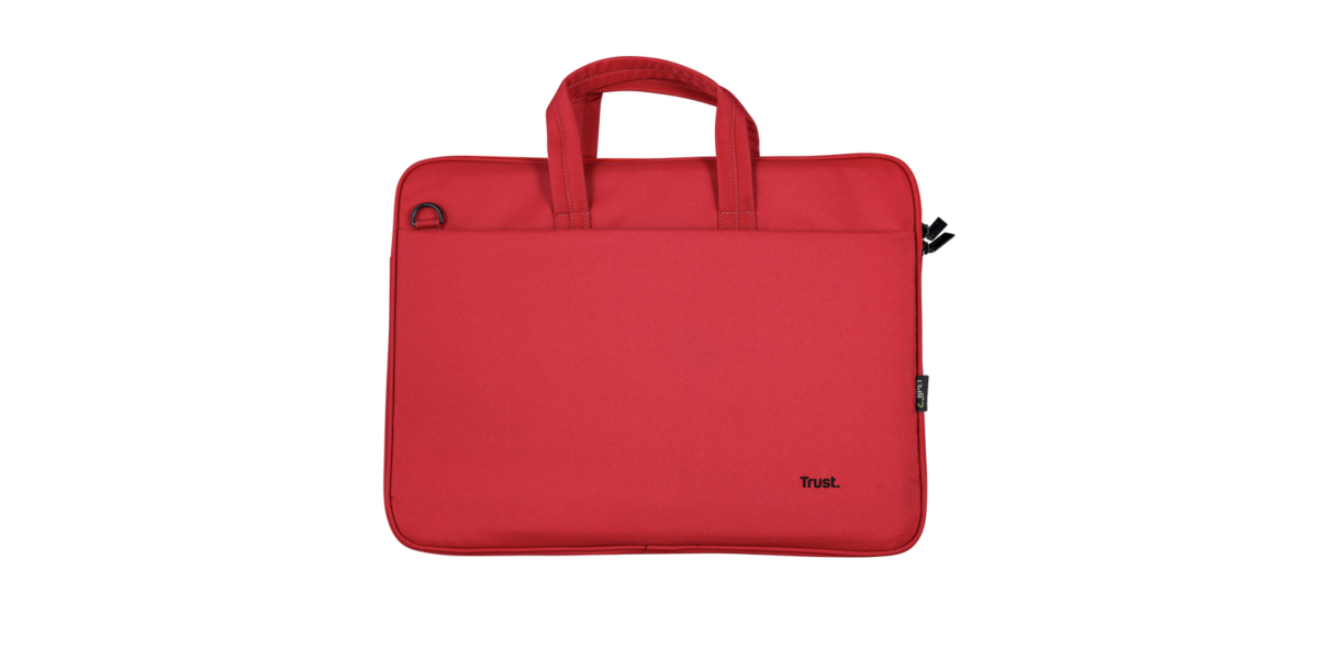 Geanta laptop Trust Bologna Bag ECO TR-24449, 16", poliester, Rosu 