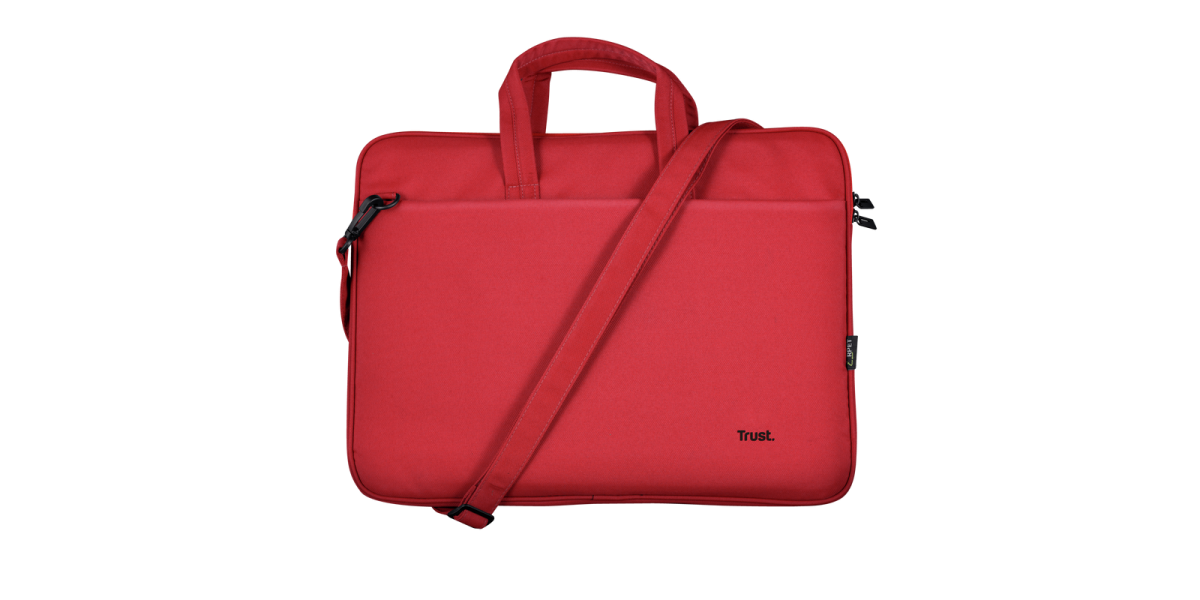 Geanta laptop Trust Bologna Bag ECO TR-24449, 16", poliester, Rosu 651901