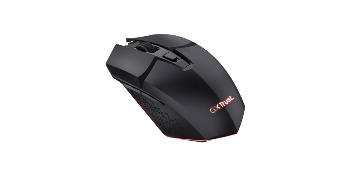 Mouse Gaming Trust GXT 110 Felox TR-25037, iluminat, 4800 dpi, Wireless, Negru 