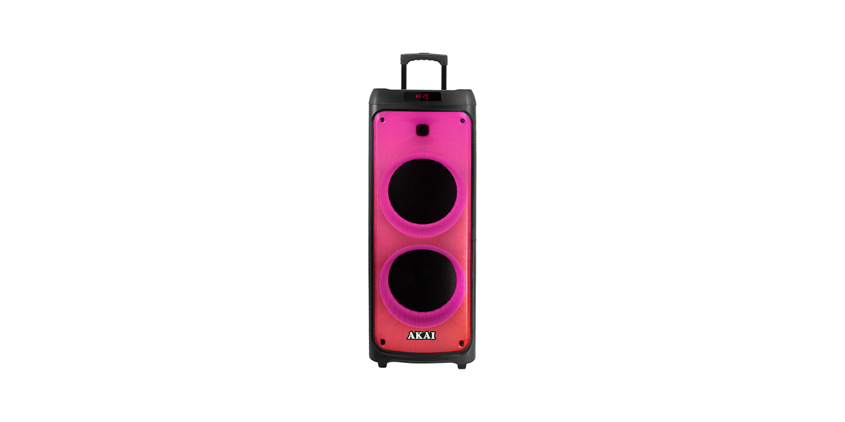 Boxa portabila Akai PARTY SPEAKER 1010, tip troller, 100W, negru 