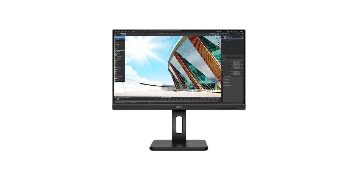 Monitor LED IPS AOC Q24P2Q, 23.8", WQHD, WLED, 4 ms, boxe 2*2W, negru 