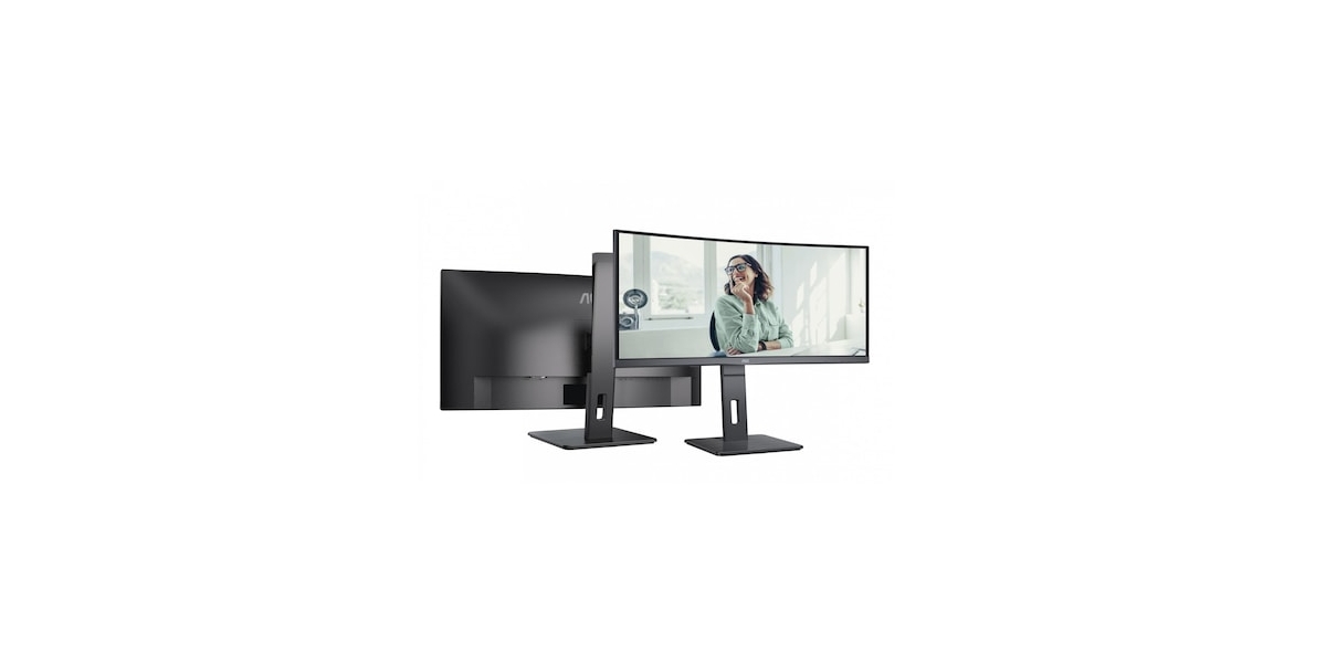 Monitor LED Curbat AOC CU34P3CV, 34", 4ms GTG, UWQHD VA, Negru 683452