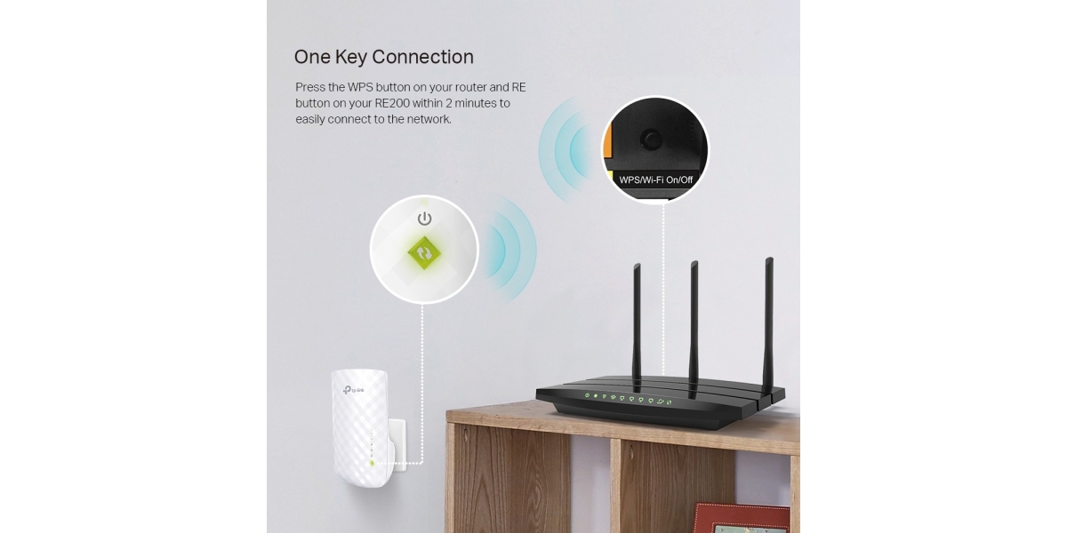 Range Extender TP-Link RE200, AC750, OneMesh™, Dual-Band, Smart Roaming...