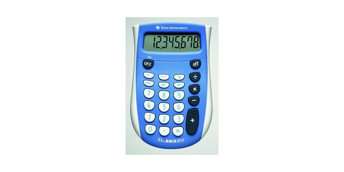 Calculator de briou Texas Instruments TI-503SV, 12 digiti, albastru TI000946 