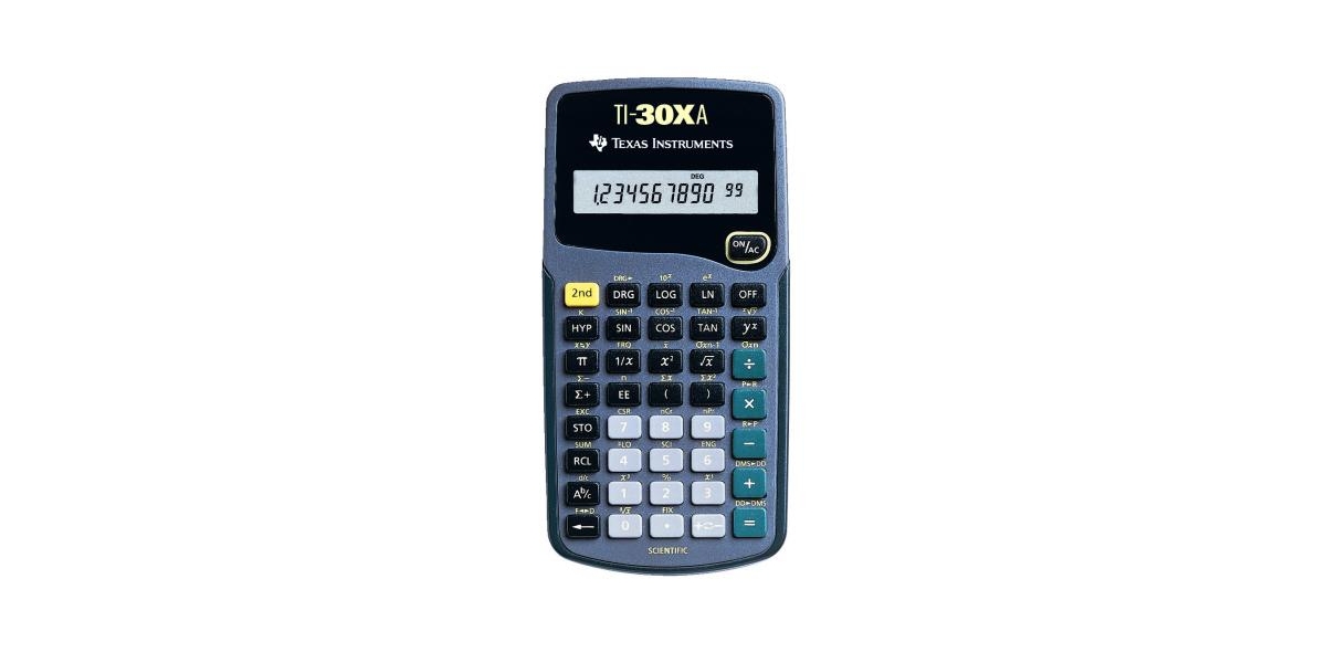 Calculator stiintific de birou Texas Instruments TI-30XA, 10 digiti, albastru...