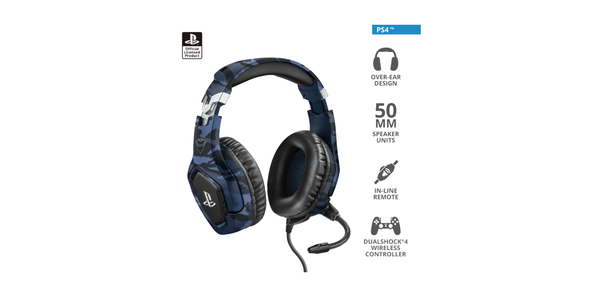 Casti Gaming Trust GXT 488 Forze-G PS4/5 - Albastru 693253