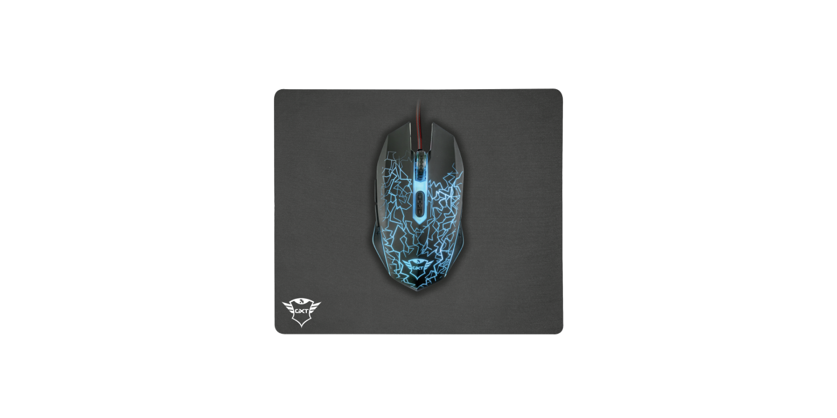 Mouse Gaming Trust & Mouse Pad GXT 783 Izza, negru 22736 