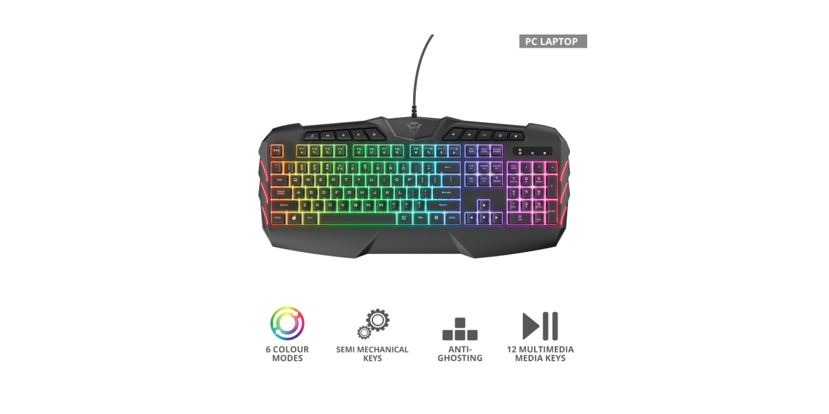 Tastatura gaming semi-mecanica Trust GXT 881 Odyss 693272