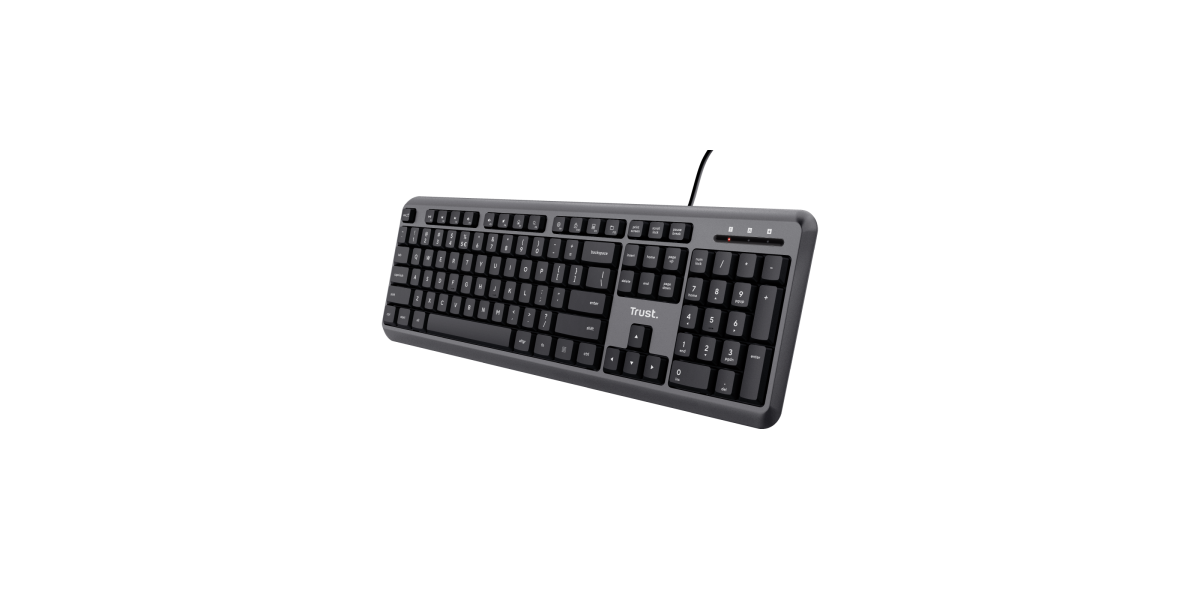 Tastatura Trust Ody, cu fir, USB, negru 24507 