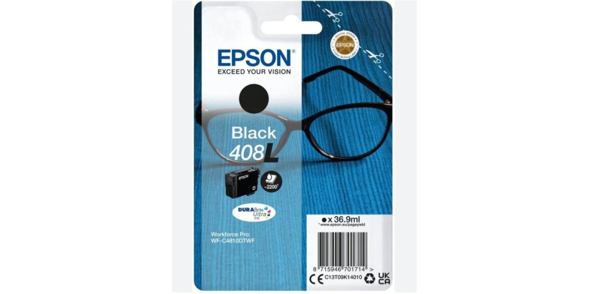 Cartus Cerneala Original Epson Negru C13T09K14010, pentru WF-C4810DTWF, 2.2k 