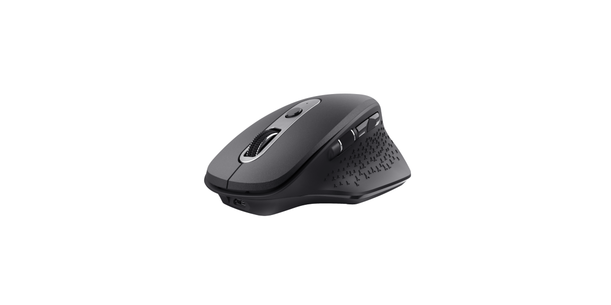 Mouse Wireless Trust Ozaa reincarcabil, ergonomic, negru 23812 