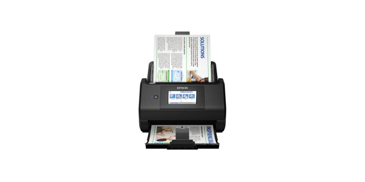 Scanner portabil Epson WorkForce ES-580W, A4, Duplex, ADF, Negru B11B258401...