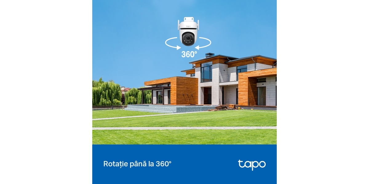 Tapo C520WS TP-Link - camera IP Exterior TP-LINK, 2K QHD 2560x1440, 360...