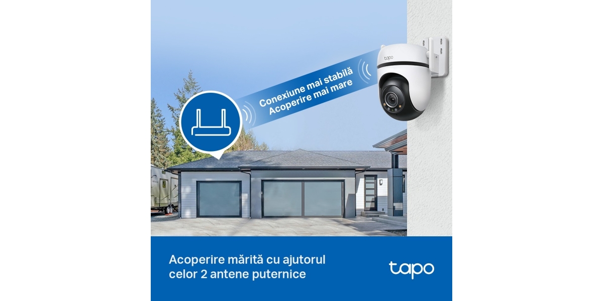 Tapo C520WS TP-Link - camera IP Exterior TP-LINK, 2K QHD 2560x1440, 360...