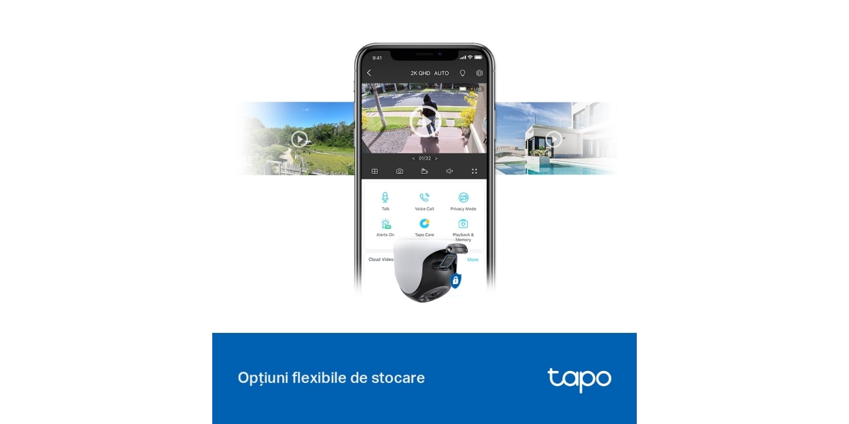 Tapo C520WS TP-Link - camera IP Exterior TP-LINK, 2K QHD 2560x1440, 360...