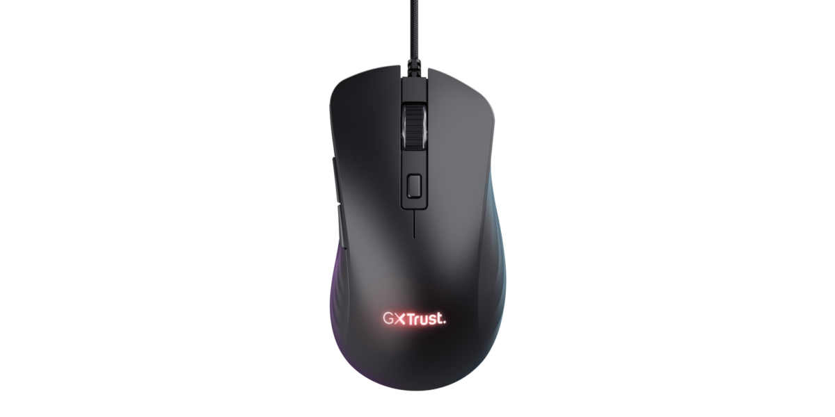 Mouse Optic Gaming Trust TR-24890 YBAR+, 25600 DPI, Negru 