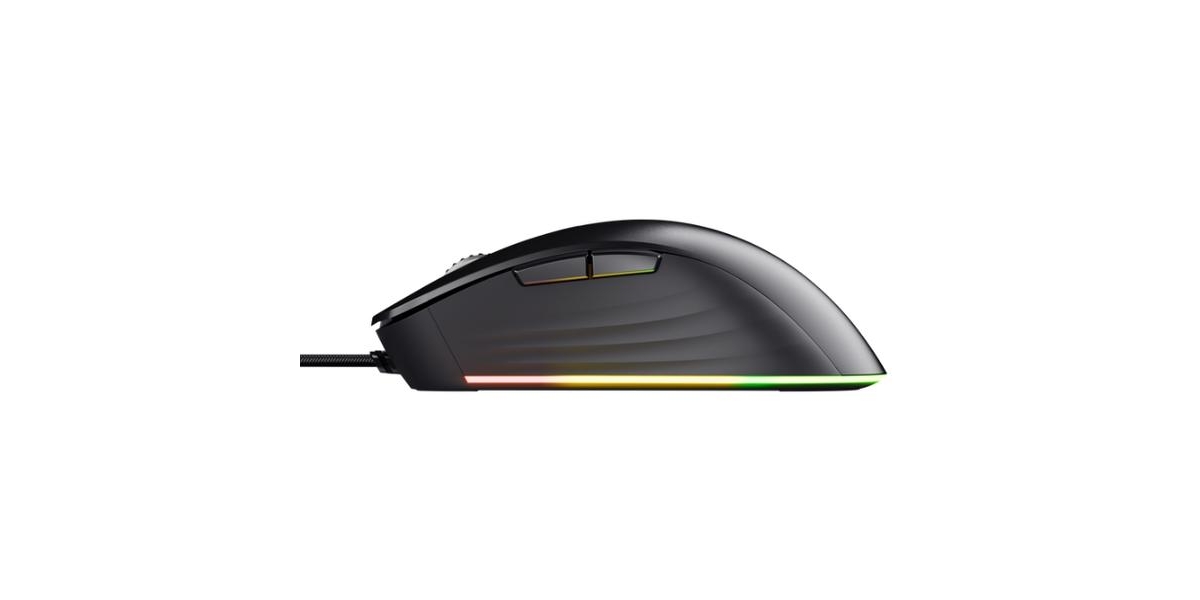 Mouse Optic Gaming Trust TR-24890 YBAR+, 25600 DPI, Negru 694481